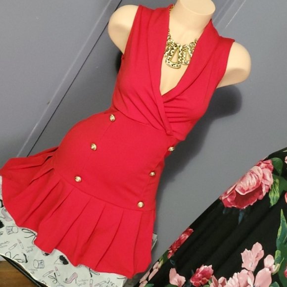 LAST ONES MPORTED STRETCHY TUXEDO DRESS SUPER CUTE & SEXY - Picture 5 of 9